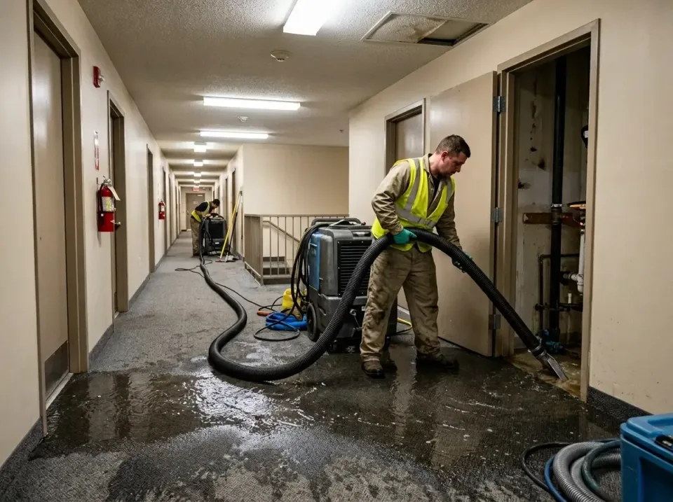 multi-unit-apartment-hallway-f-005 — frequently asked questions, Emergency Burst Pipe Water Extraction & Removal in Conroe,…